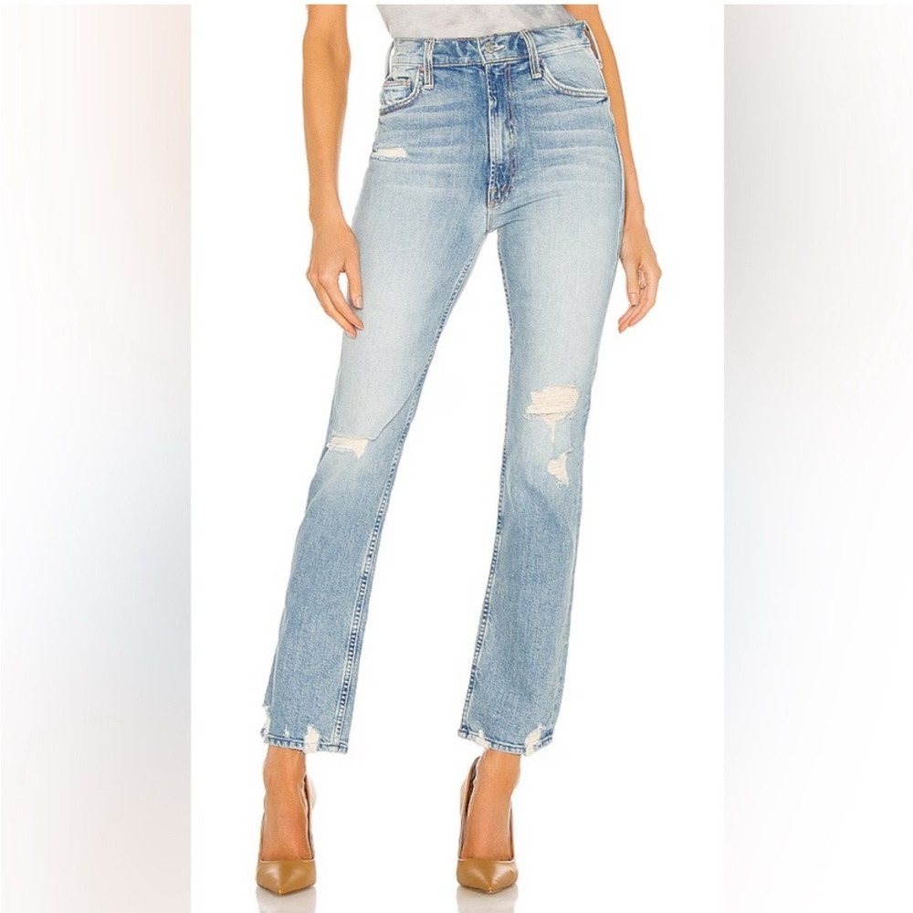 MOTHER Light Blue Straight Leg Jeans